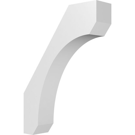 Ekena Millwork 5 1/2-in. W x 22-in. D x 30-in. H Legacy Architectural Grade PVC Knee Brace BRCP055X22X30LEC
